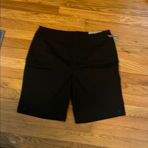 Soft Surroundings Classic Black Women's Bermuda Shorts